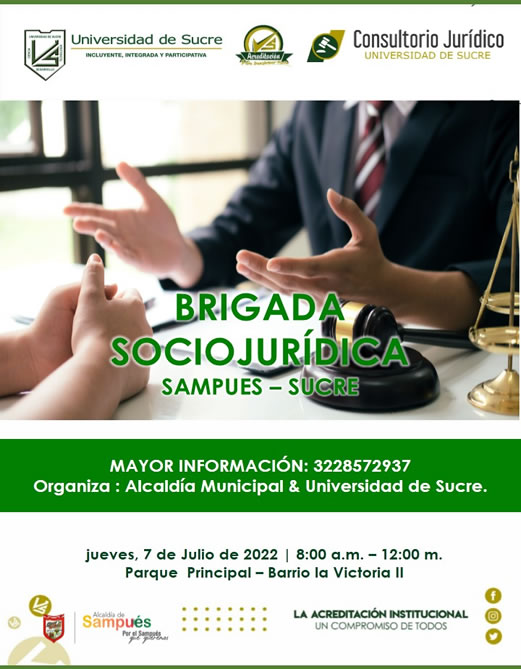 Brigada Socio Jurídica en Sampues 07/07/2022