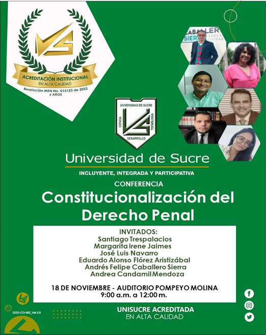 Conferencia: Constitucionalización del Derecho Penal 18/11/2022