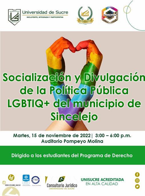 Socialización y divulgación de la política pública LGTBIQ+ del municipio de Sincelejo 15/11/2022